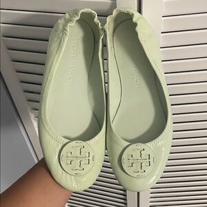 Tory Burch Women's Mint Green Flats